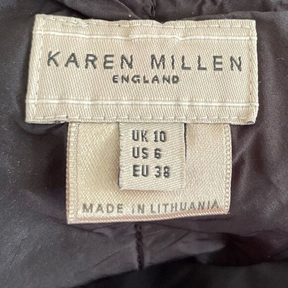 Karen Millen Black Cocktail Dress Size 6 - Picture 3 of 13